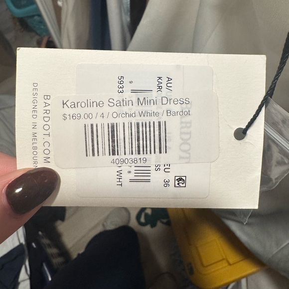 Bardot Strapless White Dress - Picture 5 of 6